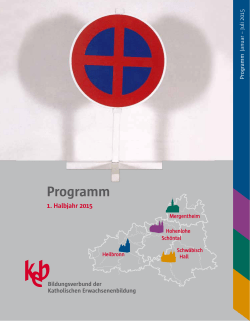 Programmzeitung 1. Halbjahr 2015 - keb
