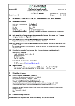 iso-Butanol - Aug. Hedinger