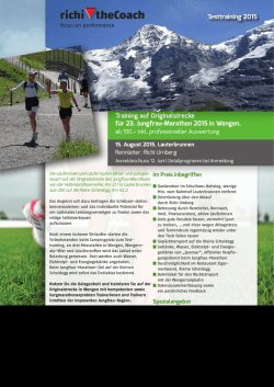 richi theCoach - Jungfrau Marathon