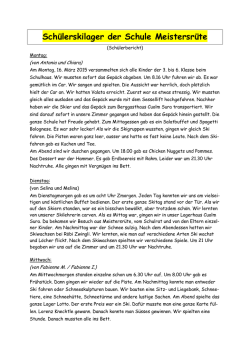 Hier weiterlesen! (Sch&uuml;lerbericht)