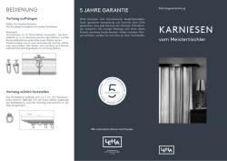 Montageanleitung Karniesen