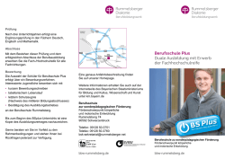 Informationen zur Berufsschule Plus