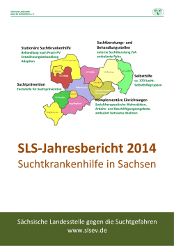SLS-Jahresbericht 2014 - auf dem Internetportal der sächsischen