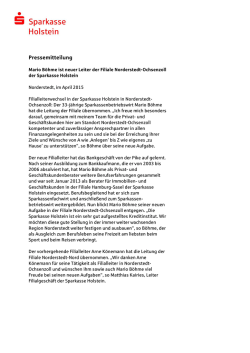 Pressemitteilung_Sparkasse Holstein_Neue Filialleitung