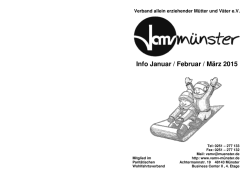Info Januar / Februar / M&auml;rz 2015