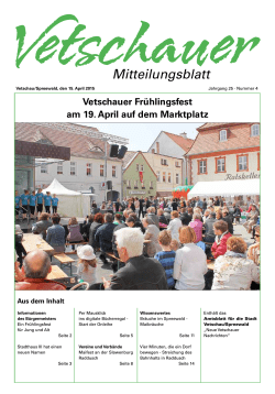 Mitteilungsblatt - Vetschau/Spreewald