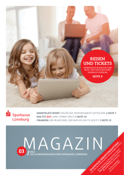 Magazin - Sparkasse Lüneburg