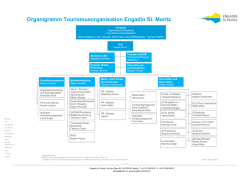 Organigramm Tourismusorganisation Engadin St. Moritz