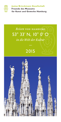 2015 53° 33` N, 10° 0` O - Justus Brinckmann Gesellschaft