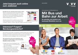 Informationen zum Job-Ticket