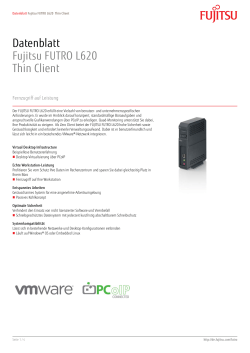 Datenblatt Fujitsu FUTRO L620 Thin Client