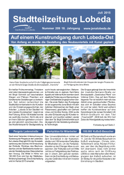 Stadtteilzeitung Lobeda - KOMME eV