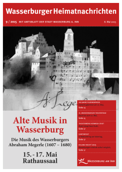 Alte Musik in Wasserburg