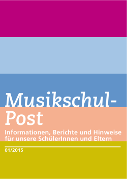 April 2015 - Jugendmusikschule Winterthur und Umgebung