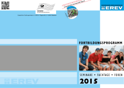EREV-Fortbildungsprogramm 2015
