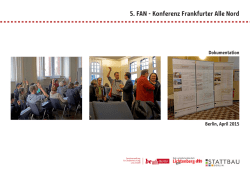 Dokumentation der 5. FAN-Konferenz