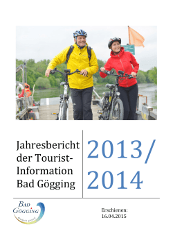 Jahresbericht 2013/14 der Tourist-Information