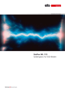 StoPox WL 113 Seidenglanz für ESD-Böden