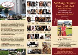 Salzburg Classics - Salzburger Klassik Musik im Mirabell
