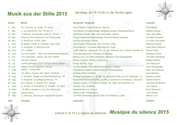 Gesamtprogramm - Kirche Pilgerweg Bielersee
