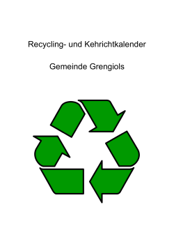 Recycling- und Kehrichtkalender