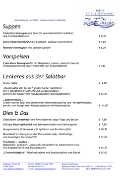 Lieber Papa, - Hotel Restaurant Zur Einkehr