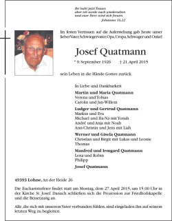 Josef Quatmann - ov