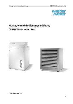 Montage- und Bedienungsanleitung