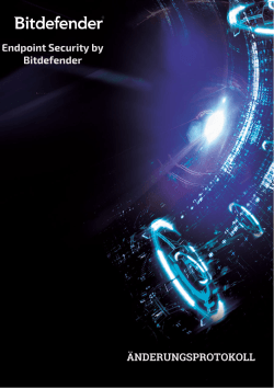 Endpoint Security by Bitdefender