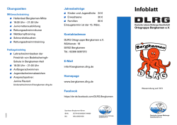 Infoblatt - bei der DLRG Bergkamen eV