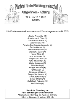 PDF-Version - Pfarrei K&ouml;fering