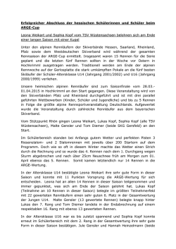 Saisonabschluss in Hochkrimml mit ARGE
