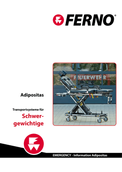 Adipositas Schwergewichtige - FERNO Transportgeräte GmbH