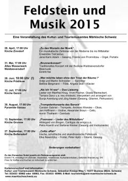 Musik in Dorfkirchen – Programm 2004
