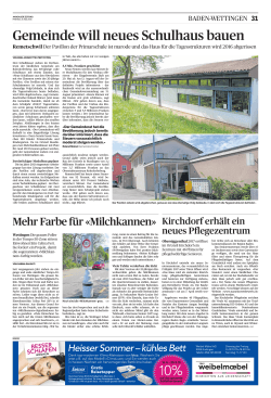 Kirchdorf erhält ein neues Pflegezentrum