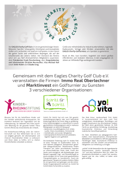 save the date – golf eagles charity one pager