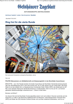 GT Ring frei f&uuml;r die vierte Runde 7.5.2015