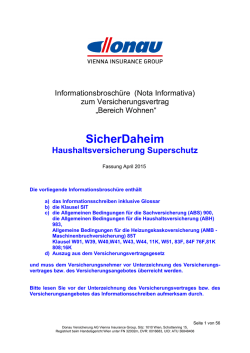 Haushaltsversicherung