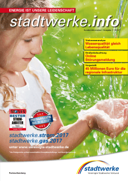 stadtwerke.info 2015/1 - Vereinigte Stadtwerke GmbH