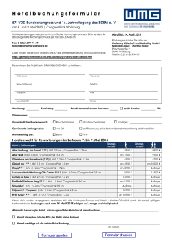 Reservierungsformular