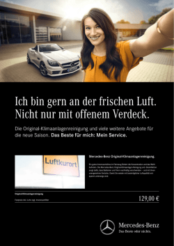 Ich bin gern an der frischen Luft. Nicht nur mit