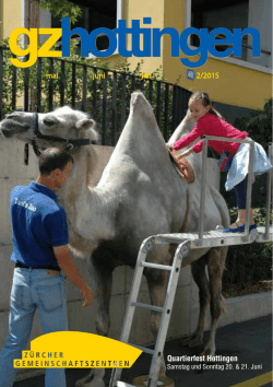 mai juni juli 2/2015 Quartierfest Hottingen