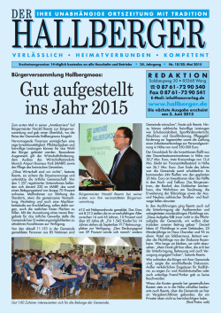 10/2015 - Der Hallberger