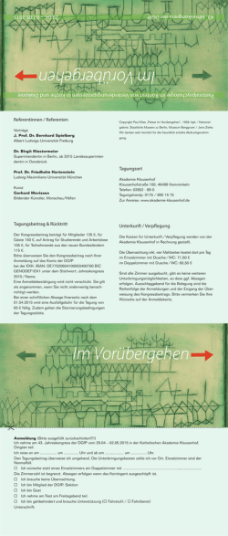 Im Vor&uuml;bergehen Im Vor&uuml;bergehen