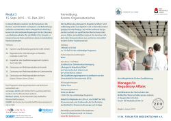 Flyer zum Kurs - Forum für Medizintechnik eV