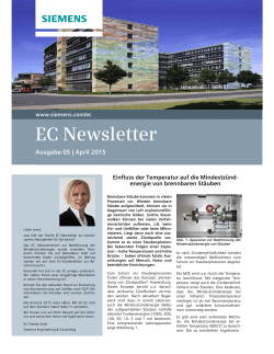 EC Newsletter 05 - April 2015