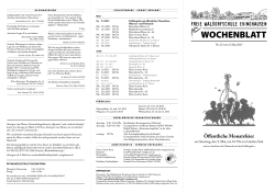 Wochenblatt Nr. 25 - Freie Waldorfschule Evinghausen