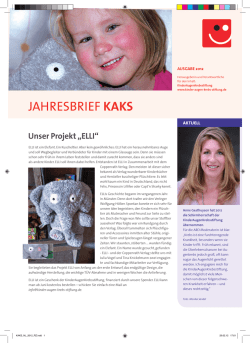 Jahresbrief 2012