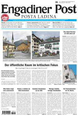 Engadiner Post Nr. 036 vom 26. März 2015