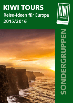 Reise-Ideen für Europa 2015/2016